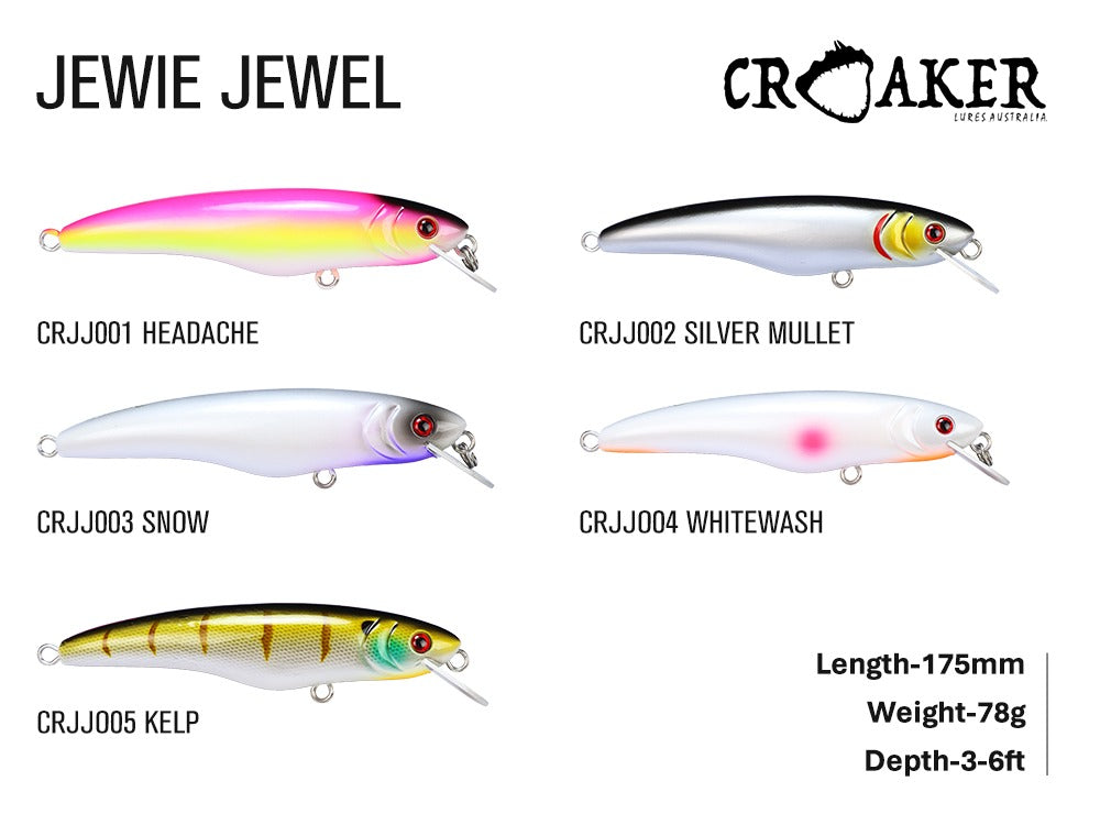 croaker fishing lures CROAKER JEWIE JEWEL